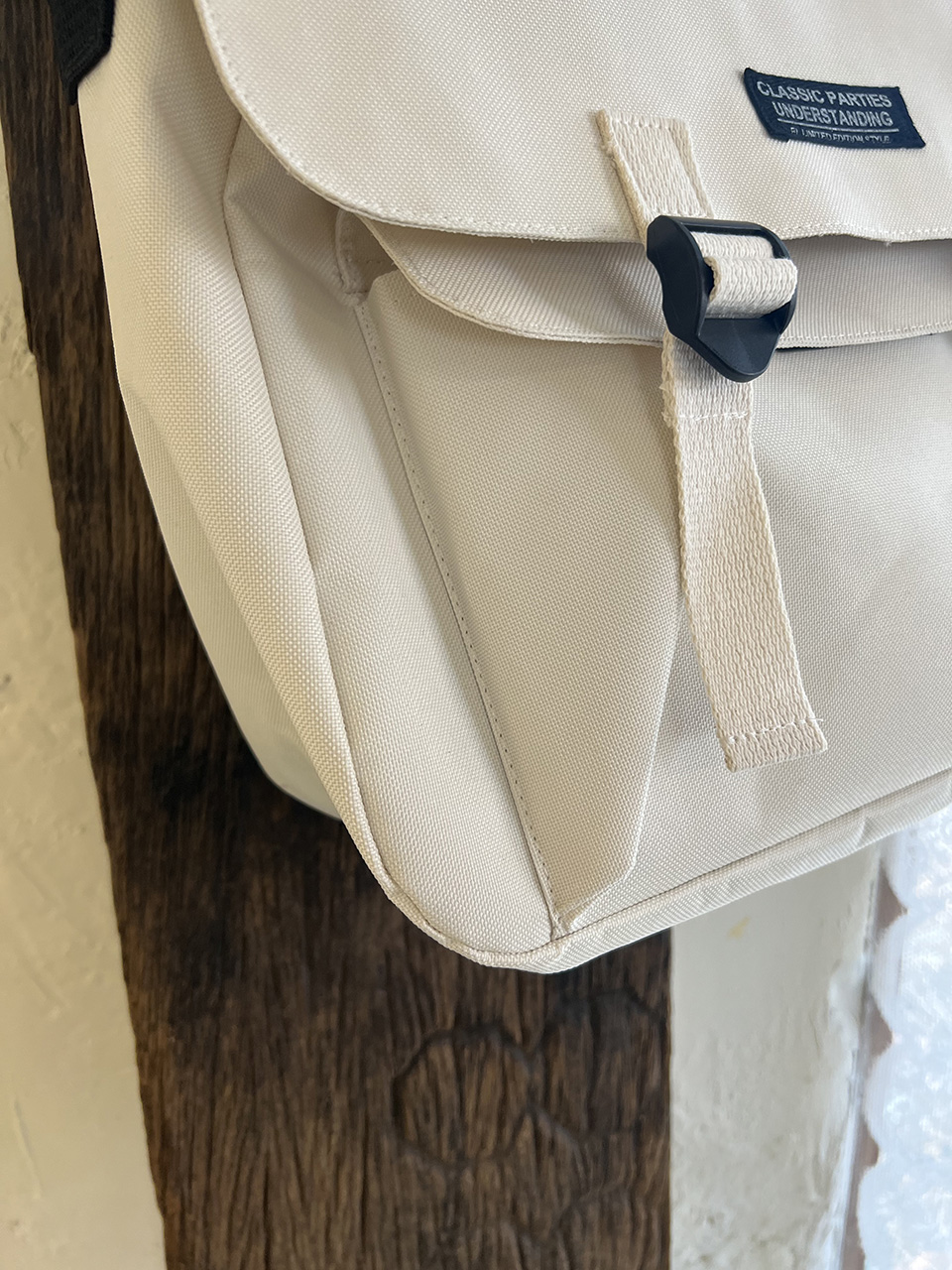 Canvas Classic Zipper Big Cross Messenger Eco Bag (2 colors)