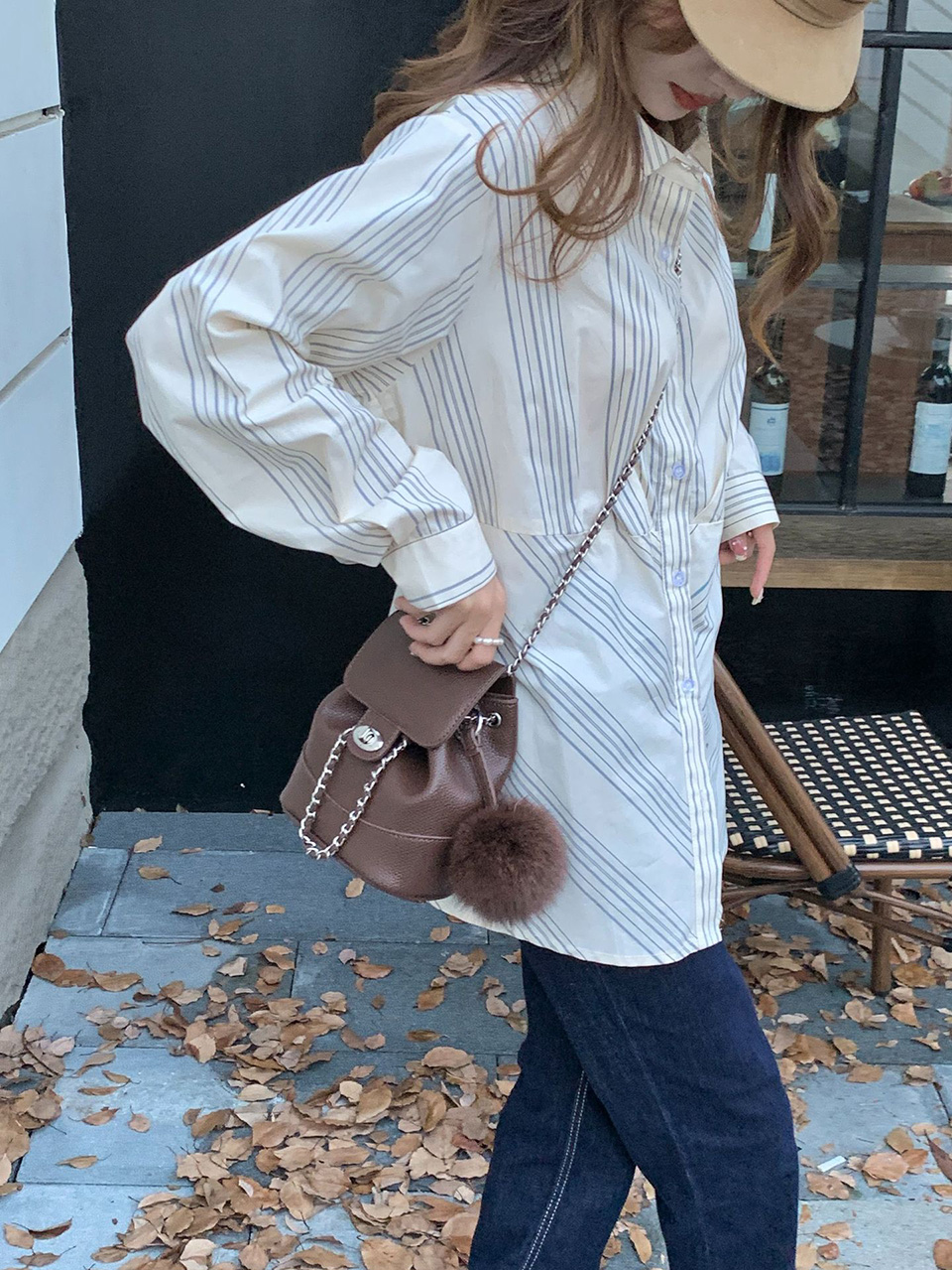 [Fur Keychain Included] Boel Mini Chain Shoulder Bag
