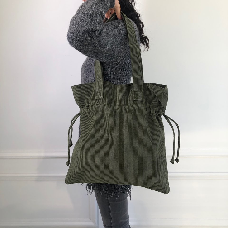Corduroy Big Shoulder Eco Bag