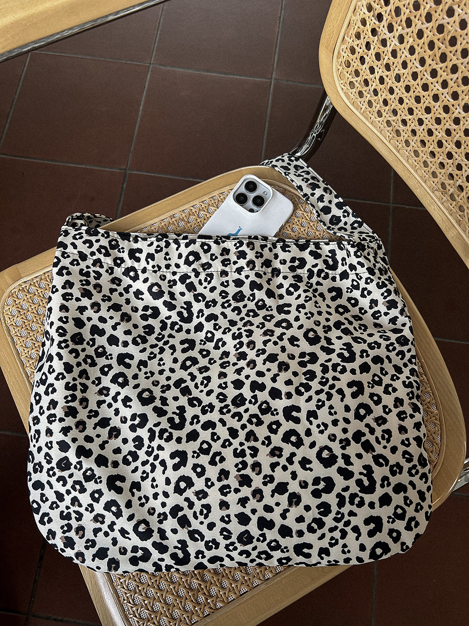 Daily Leopard Shoulder Bag/Tote Bag