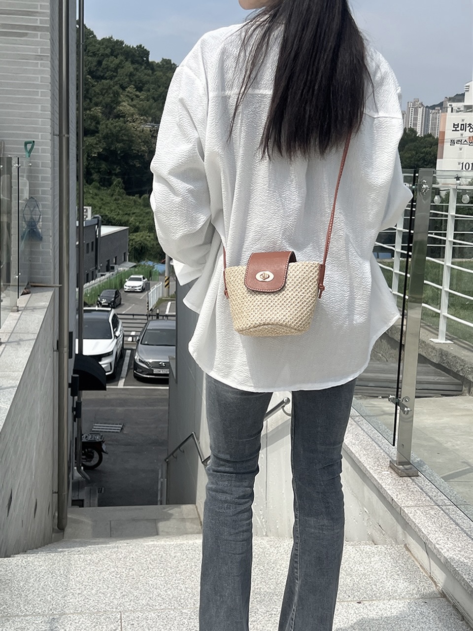Medium Buckle Flap Mini Crossbody Bag (2 colors)