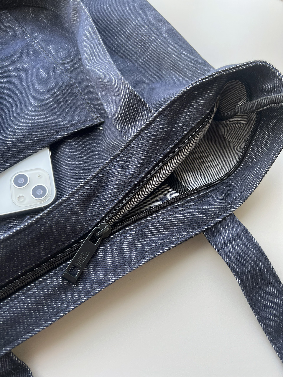 Denim Pocket Oversized Eco Bag