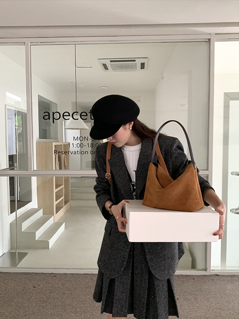 Suede bag