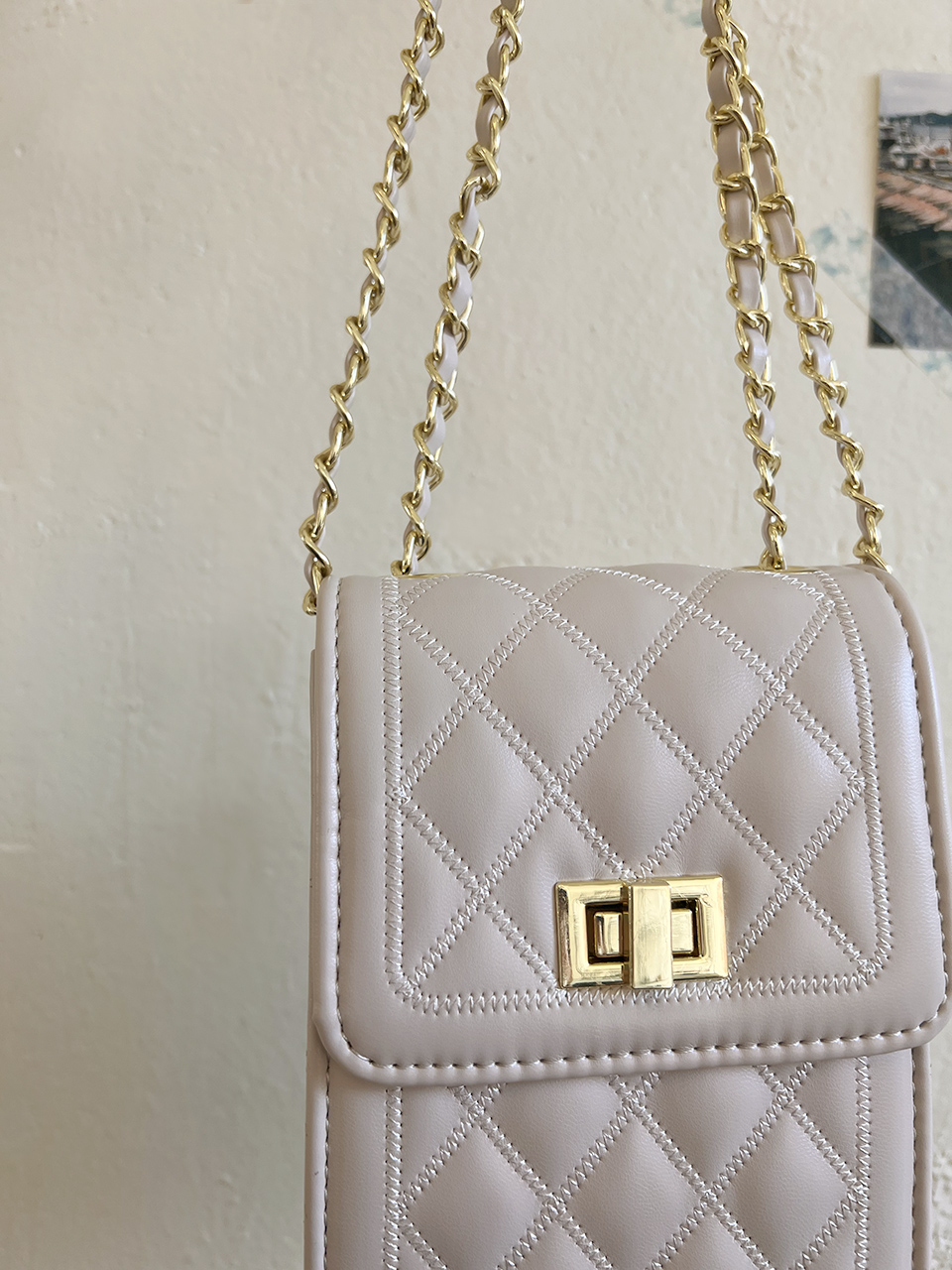 Lotia Quilted Square Chain Mini Shoulder Bag (2 colors)
