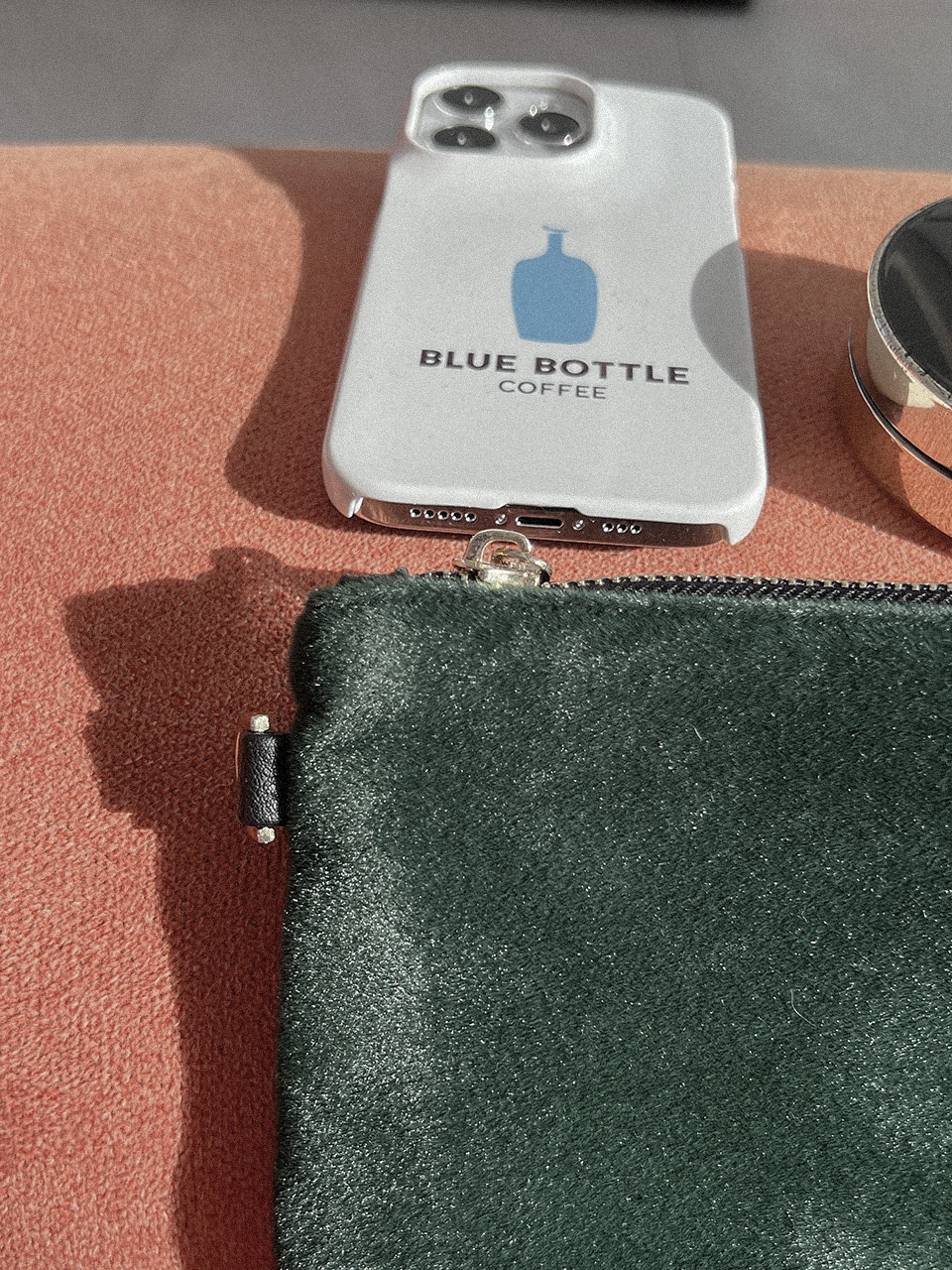 Suede fur pouch