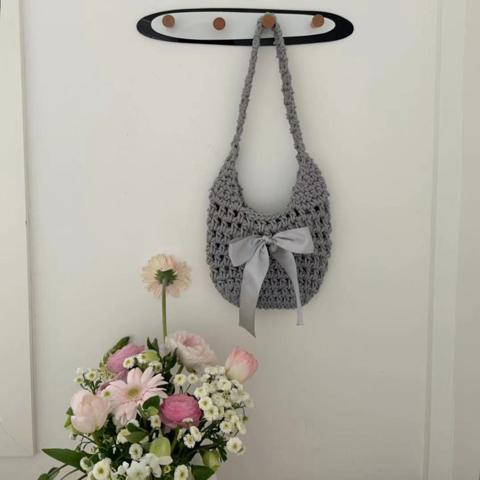Ribbon Ballet Core Knit Tote Bag (5 colors)