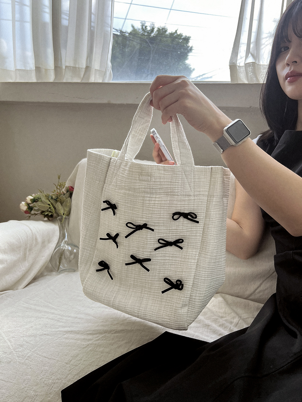 Ribbon Ballet Core Tote Bag