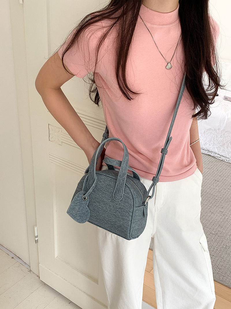 [Denim] Heart Keyring Mini Tote Bag (3 colors)