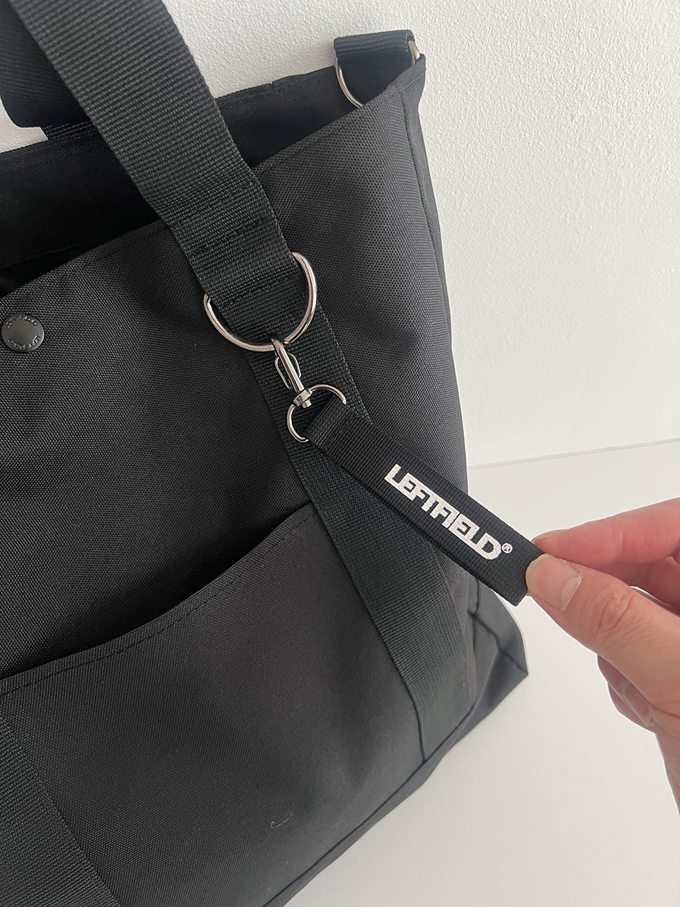 Canvas fabric pocket large cross eco bag