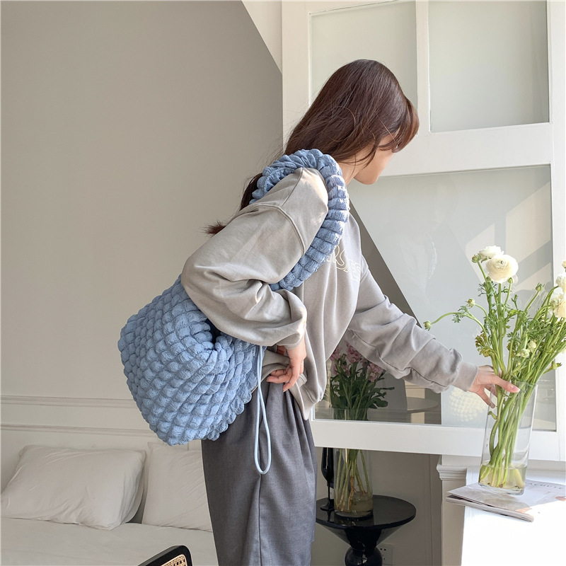 Bubble Quilted Shoulder Bag