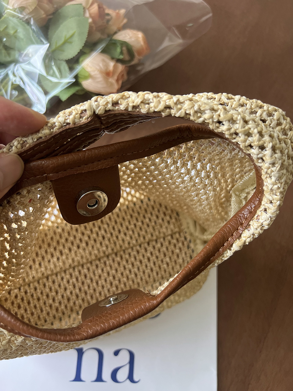 Sevier Rattan 2-Way Summer Mini Tote Bag