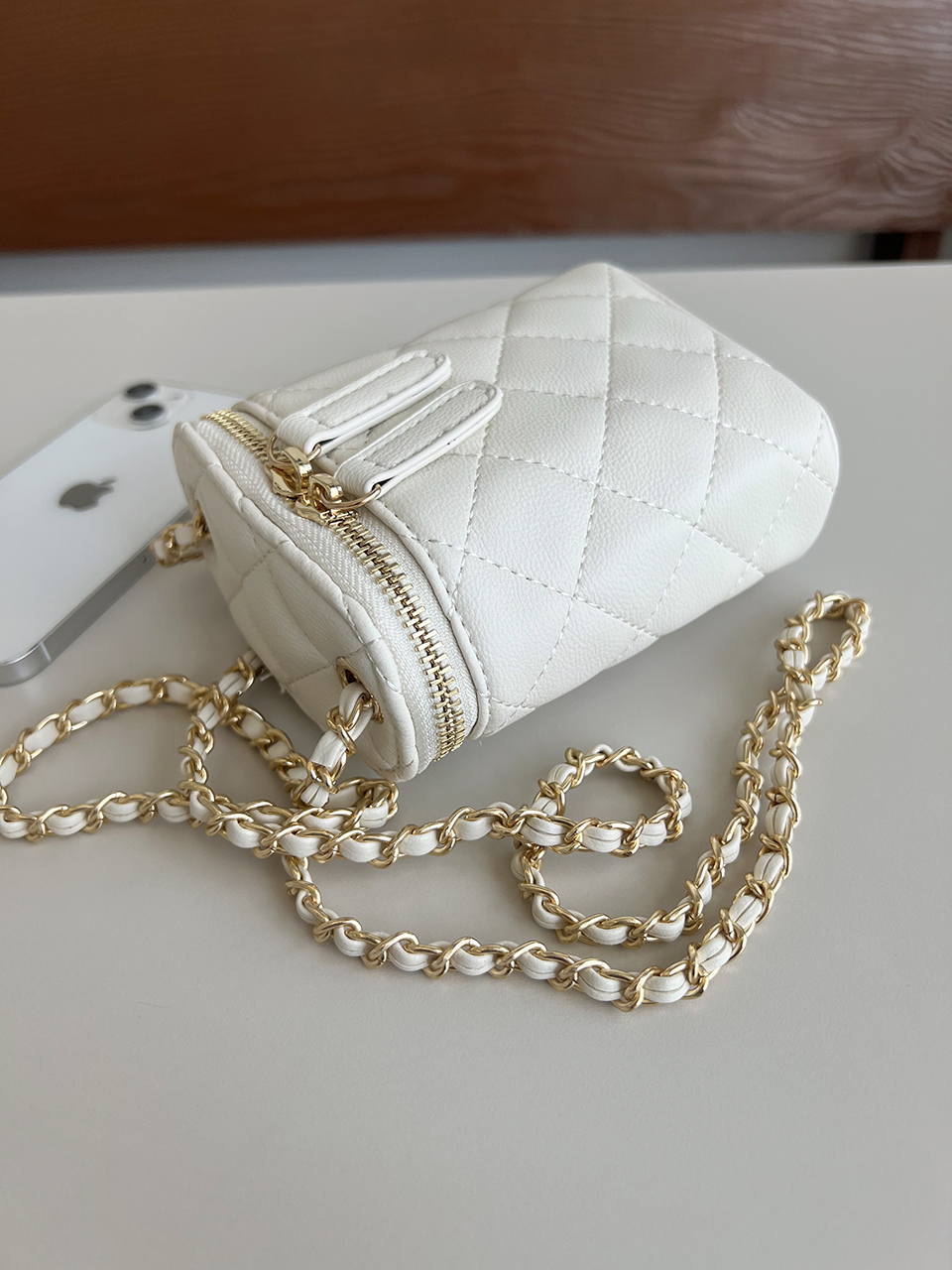 Sienna Quilted Square Mini Chain Bag