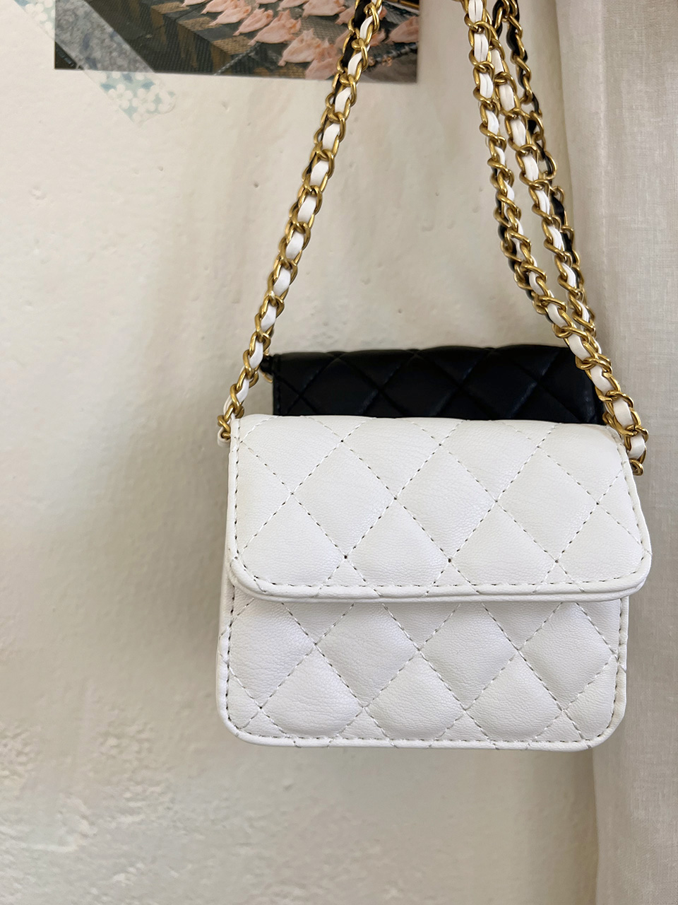 Lotia Quilted Mini Chain Crossbody Bag (2 colors)