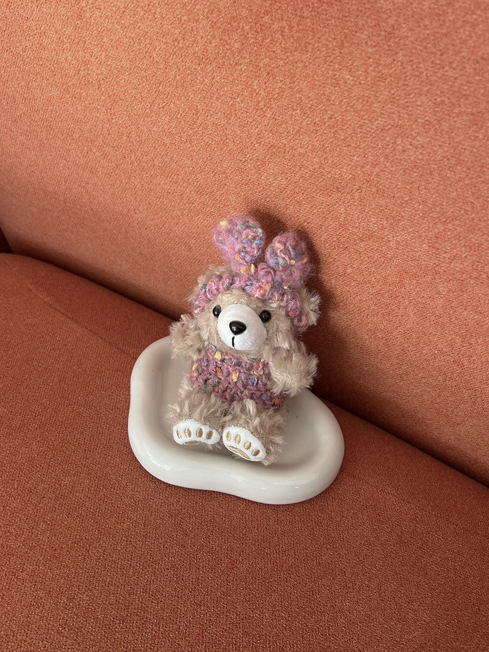 Teddy bear doll charm