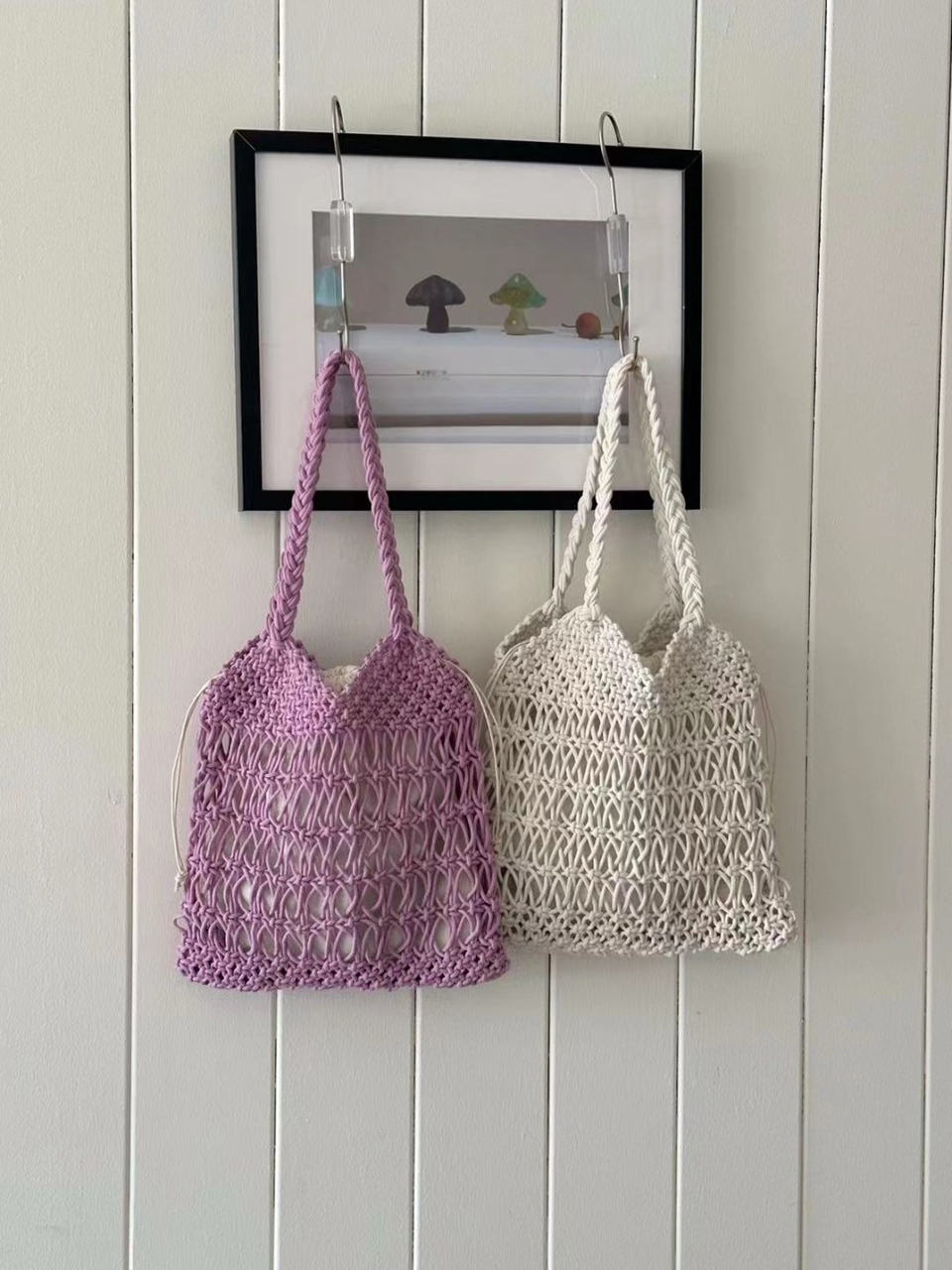 Knitted mesh shoulder bag (5 colors)