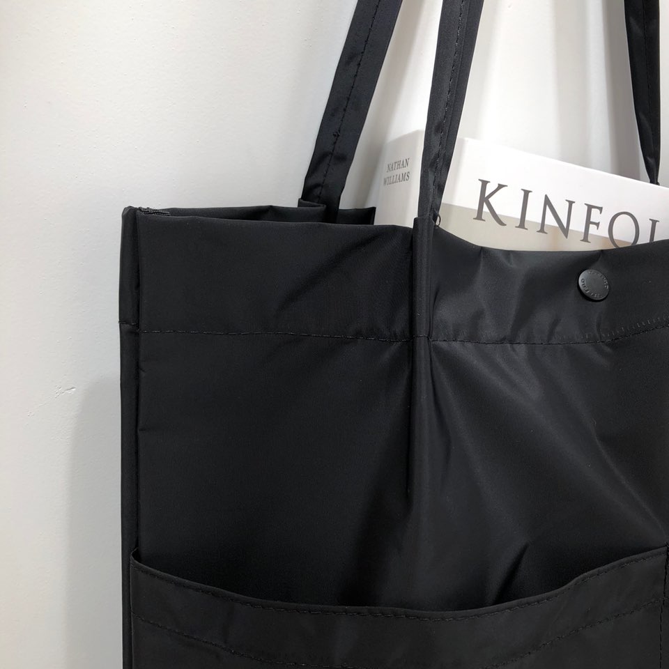 [Waterproof] Twill Two-Pocket Shopper Bag