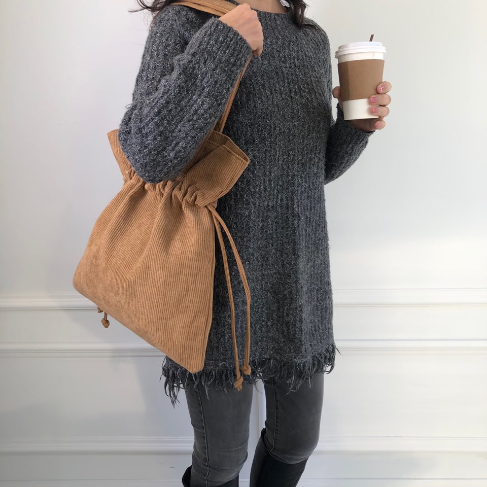 Corduroy Big Shoulder Eco Bag