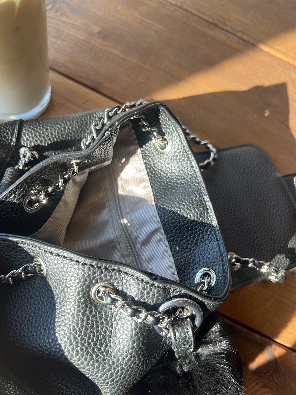 [Fur Keychain Included] Boel Mini Chain Shoulder Bag