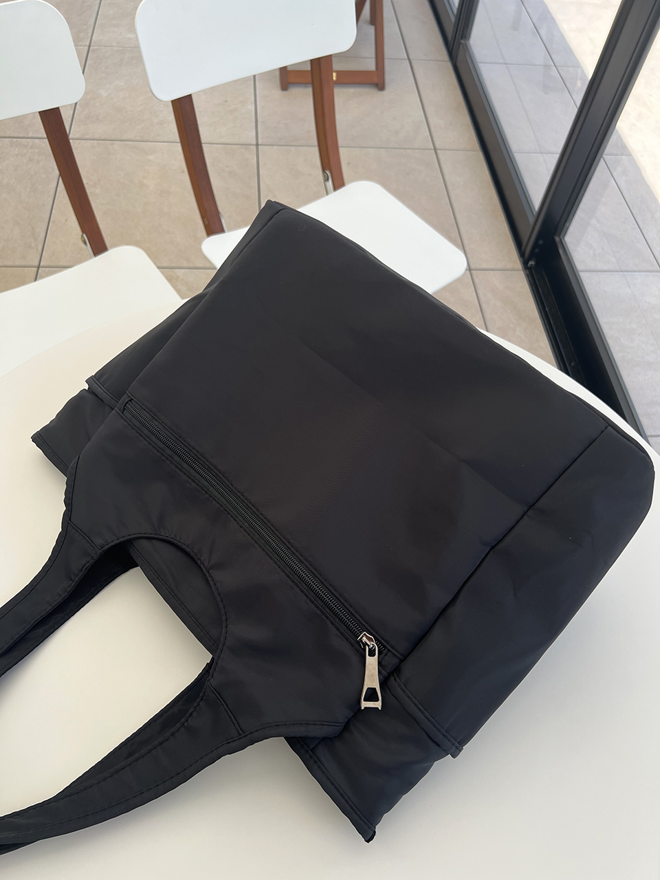 [Waterproof] Zipper Big Shoulder Bag