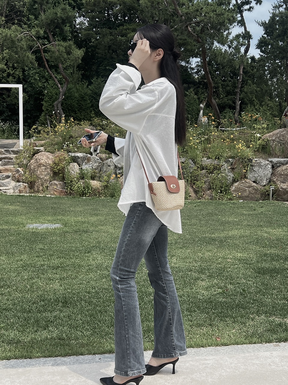 Medium Buckle Flap Mini Crossbody Bag (2 colors)