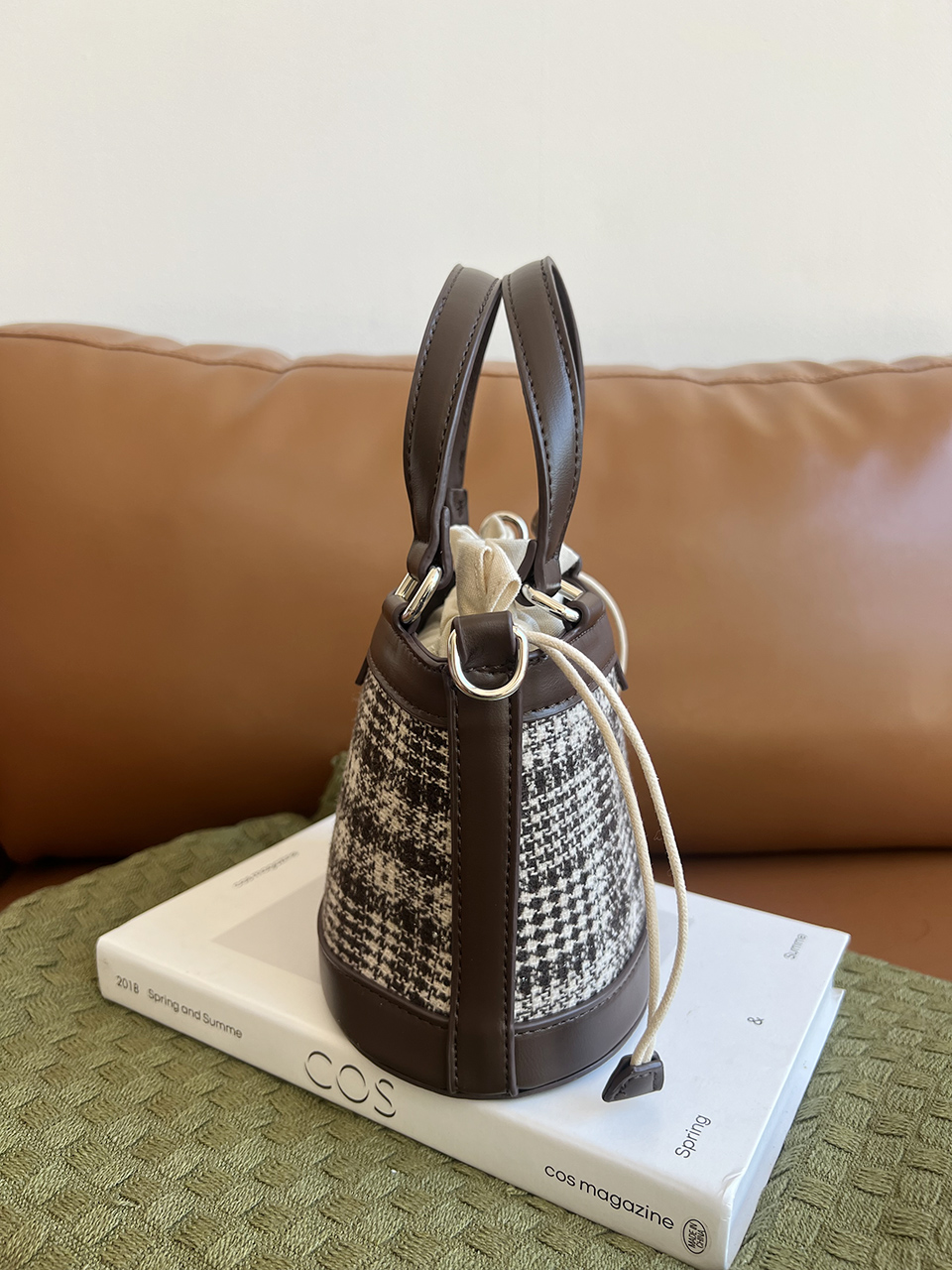 Ofen Classic Check Mini Bucket Bag