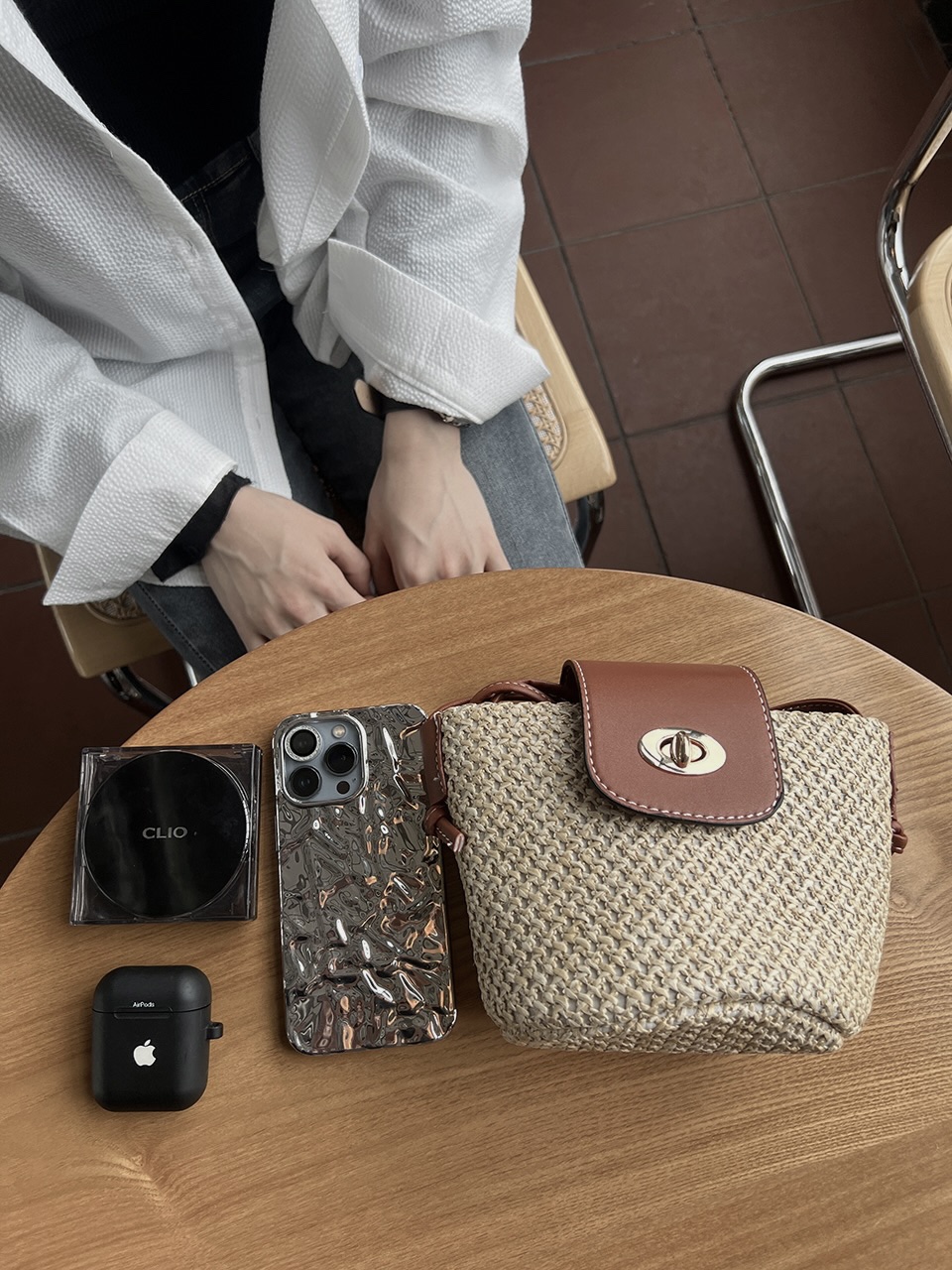 Medium Buckle Flap Mini Crossbody Bag (2 colors)