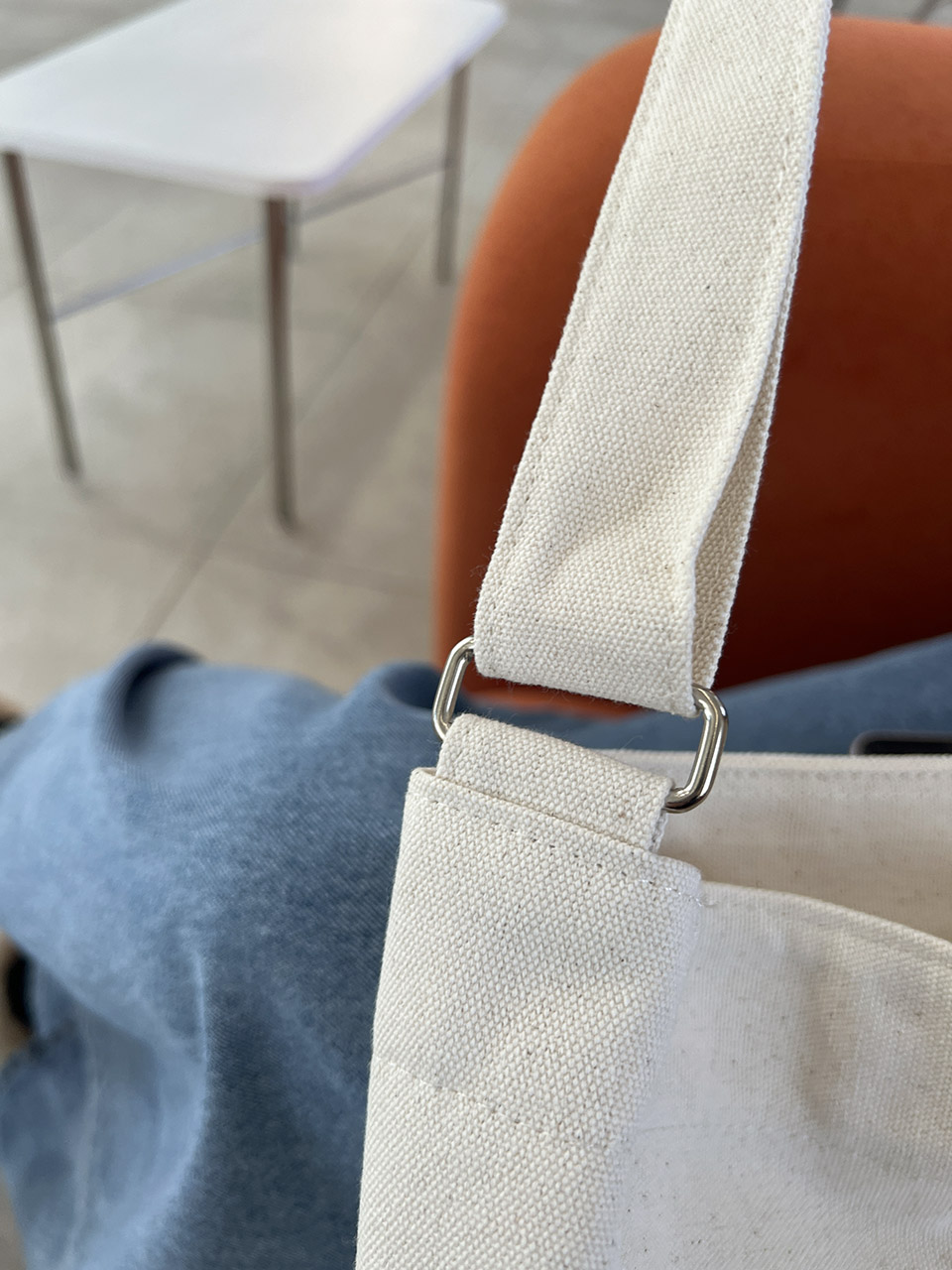 2-Pocket Plain Big Cloth Eco Bag (3 colors)