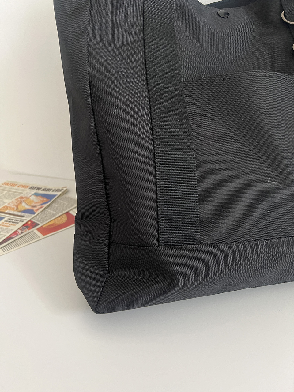 Canvas fabric pocket large cross eco bag