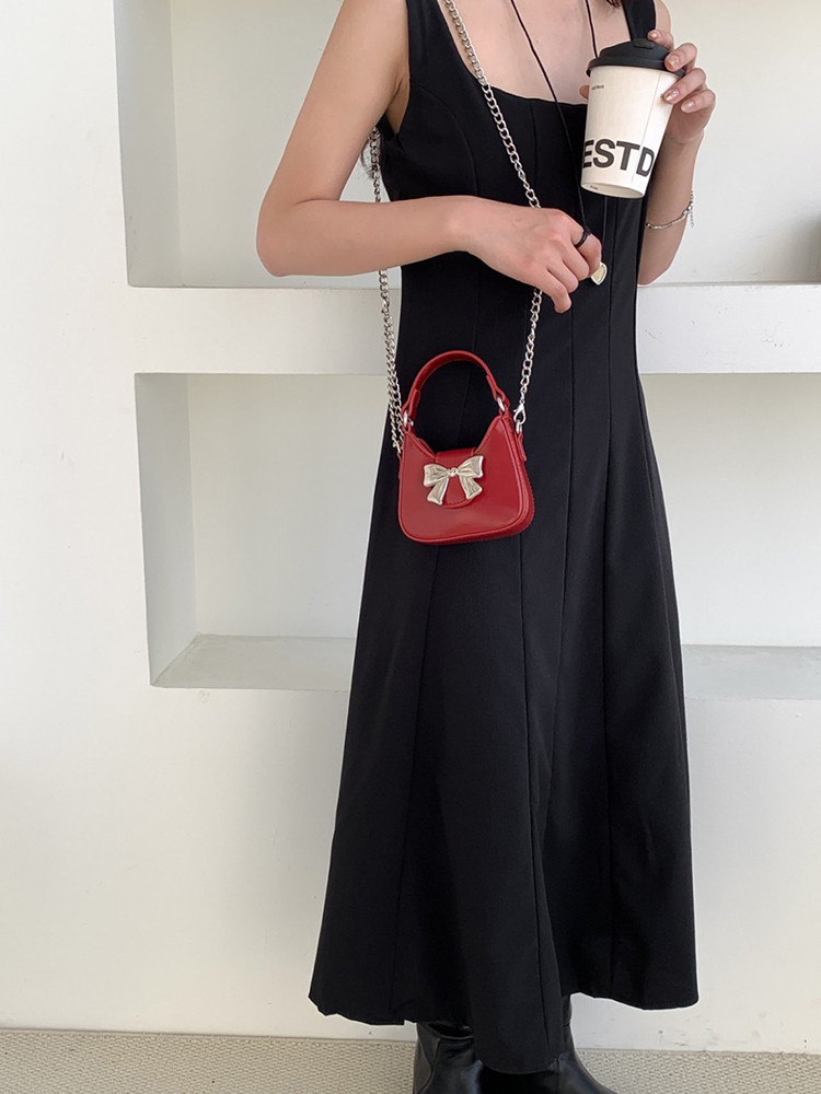 Ribbon Chain Ballet Core Mini Shoulder Bag (5 colors)