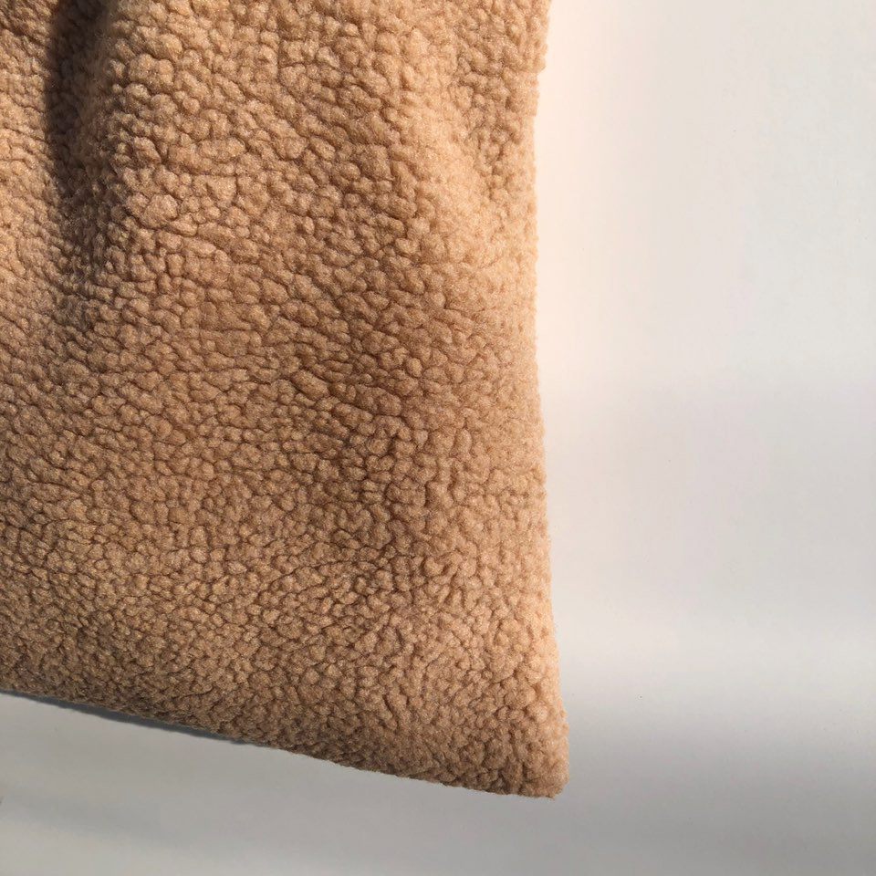 Fleece Leather Drawstring Boa Eco Bag