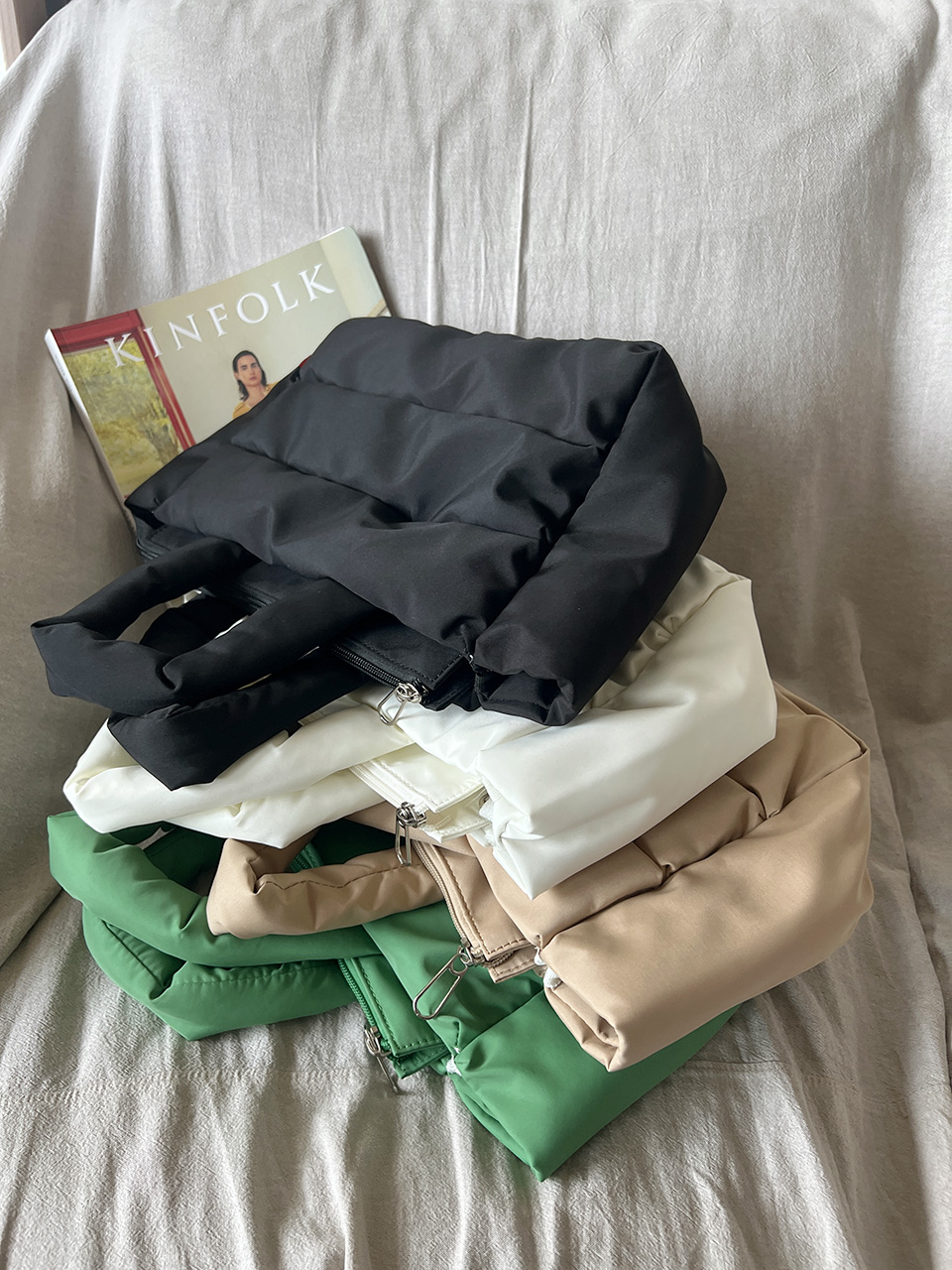 High-pressure quilted mini Boston bag