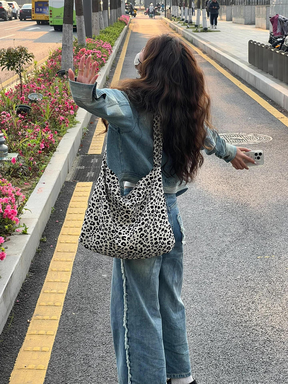 Daily Leopard Shoulder Bag/Tote Bag