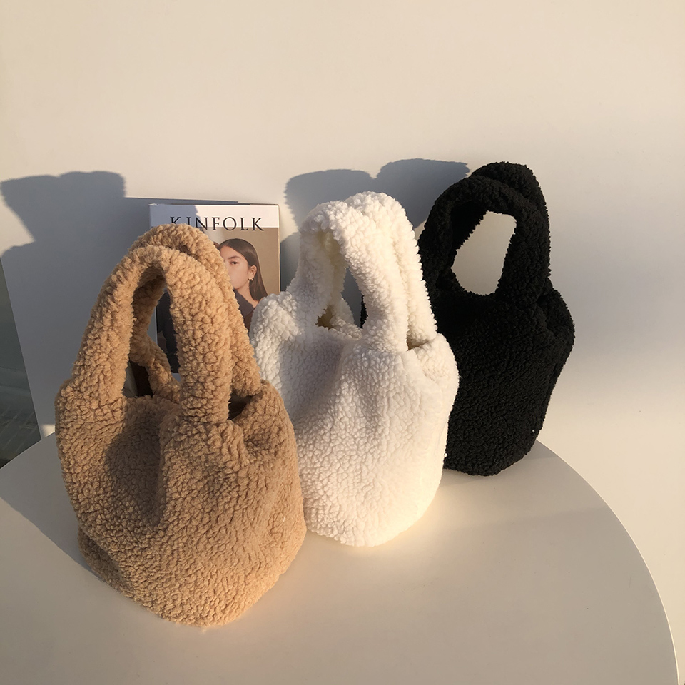 Mini Boa Tote Bag (3 colors)