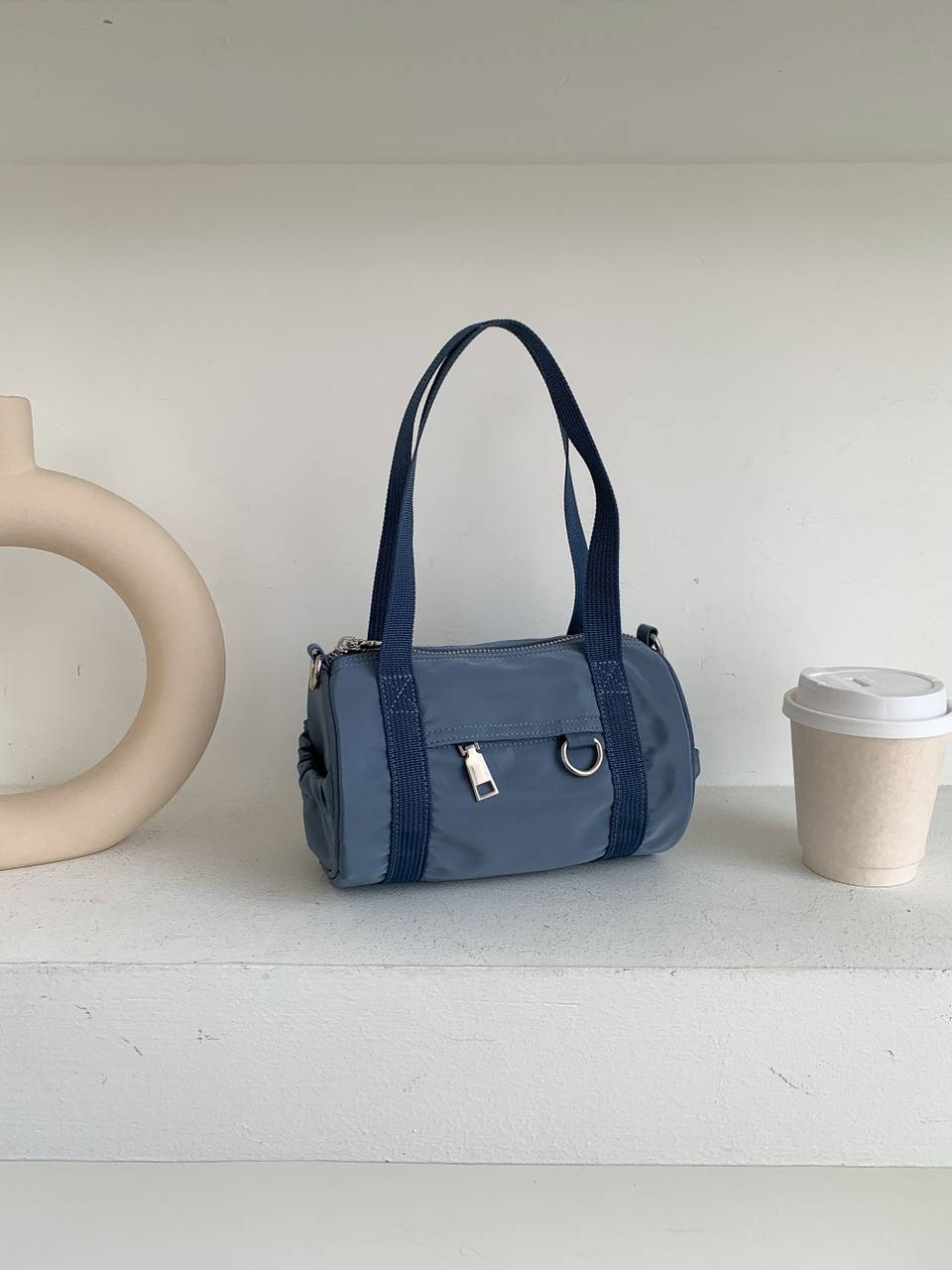 Nylon mini tote bag