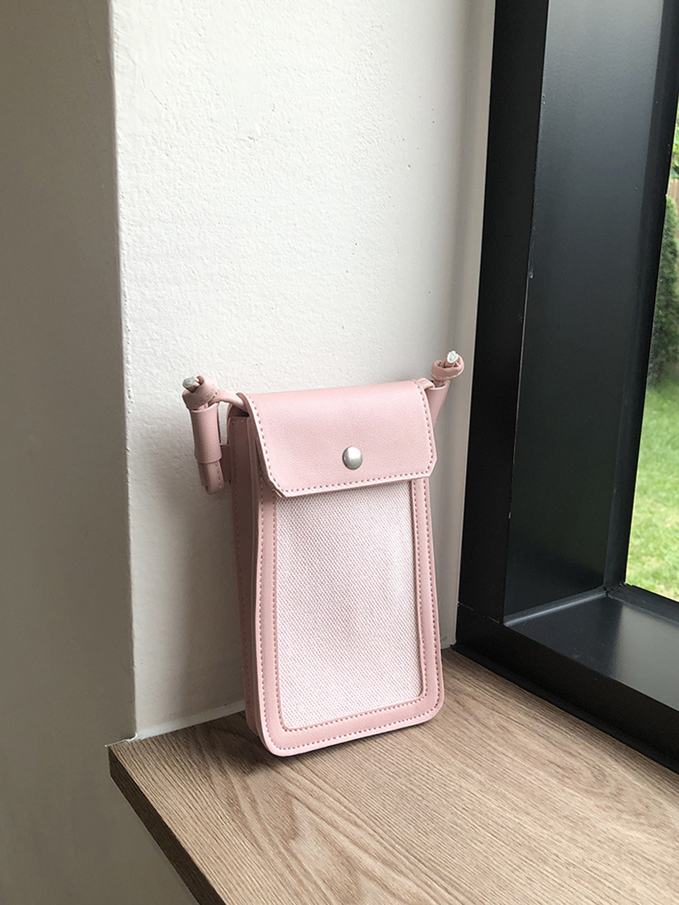 Faux Leather Mix Mini Shoulder Bag (3 colors)