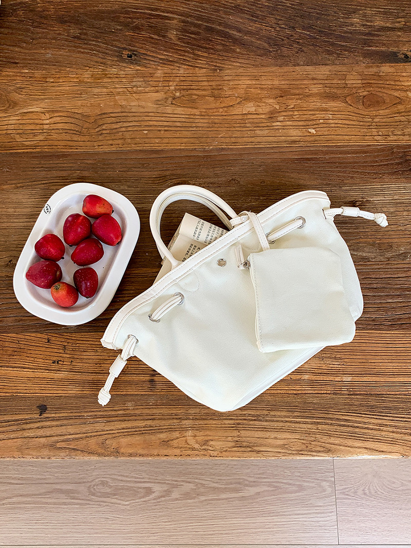 Canvas bag pouch set