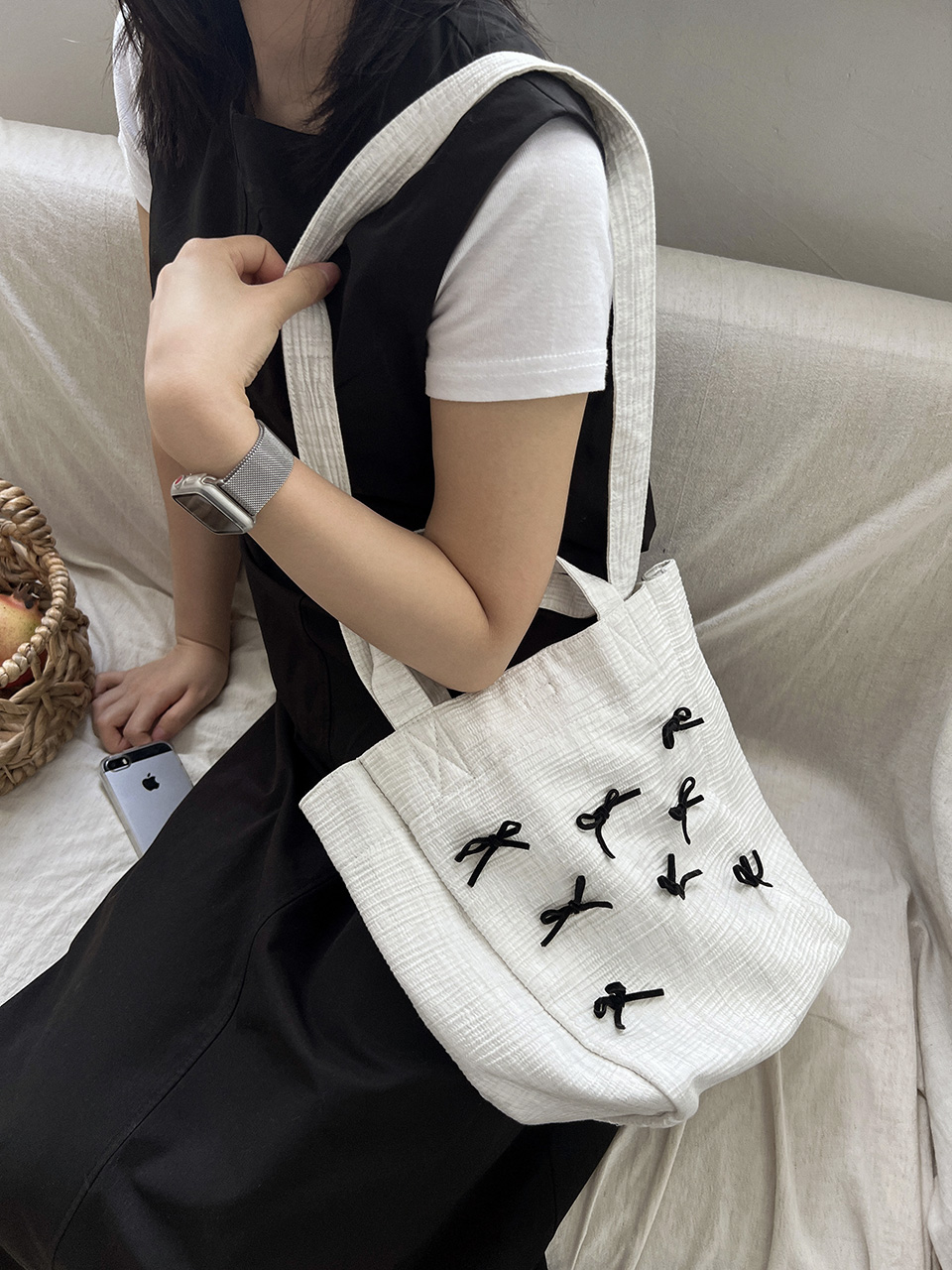 Ribbon Ballet Core Tote Bag