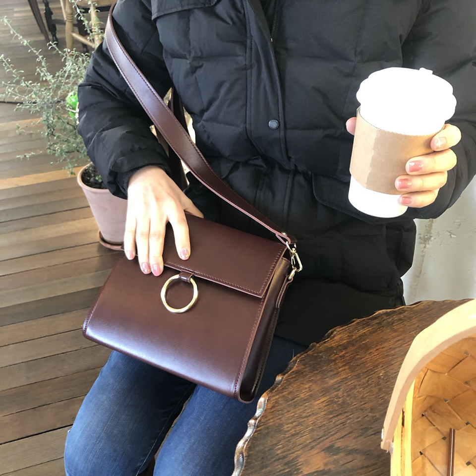Ring Square Mini Shoulder Bag (4 colors)