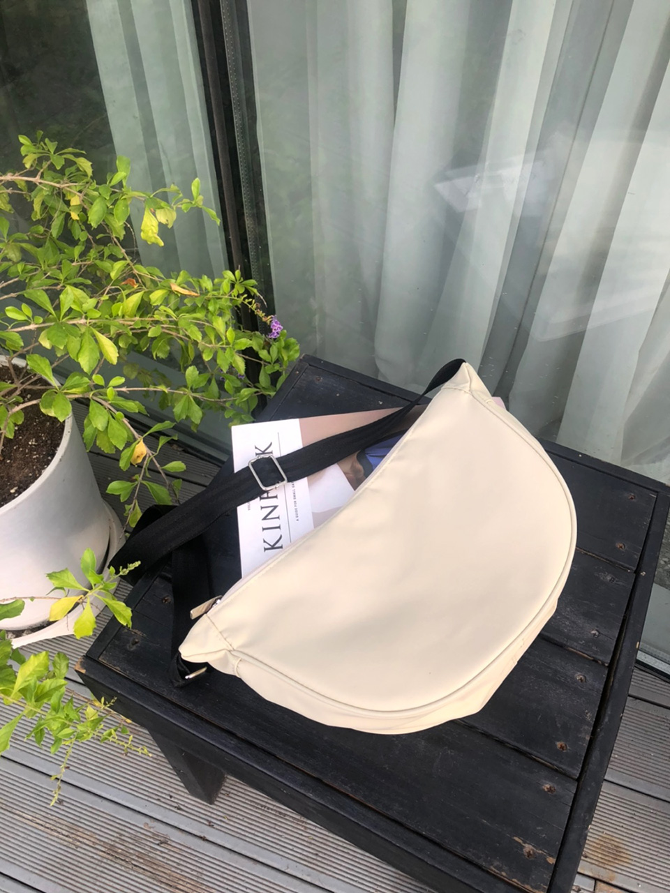 Nylon crossbody bag