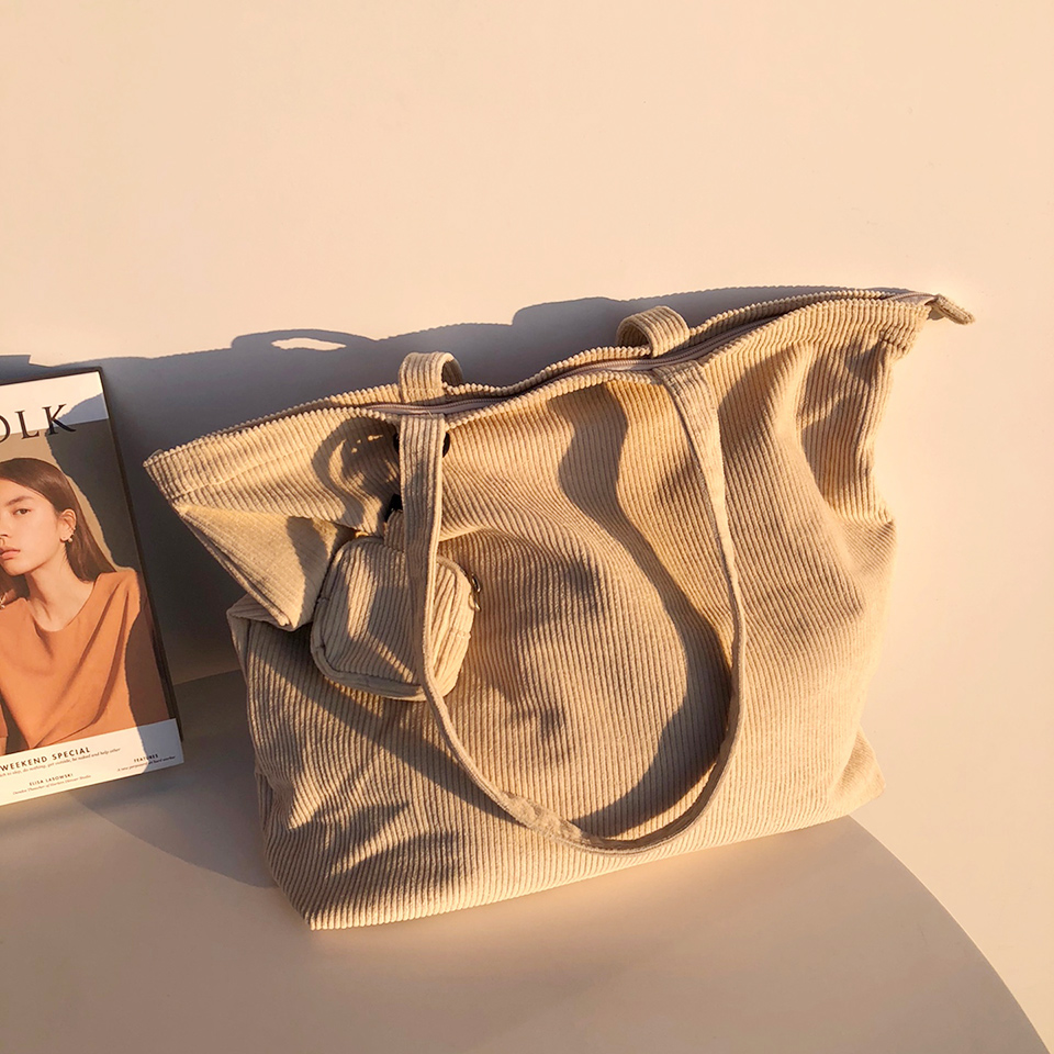 Corduroy eco bag