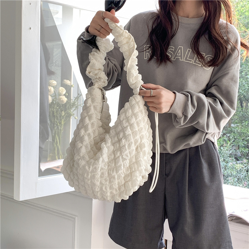 Bubble Quilted Shoulder Bag