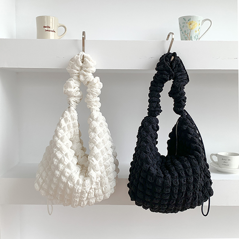 Bubble Quilted Shoulder Bag