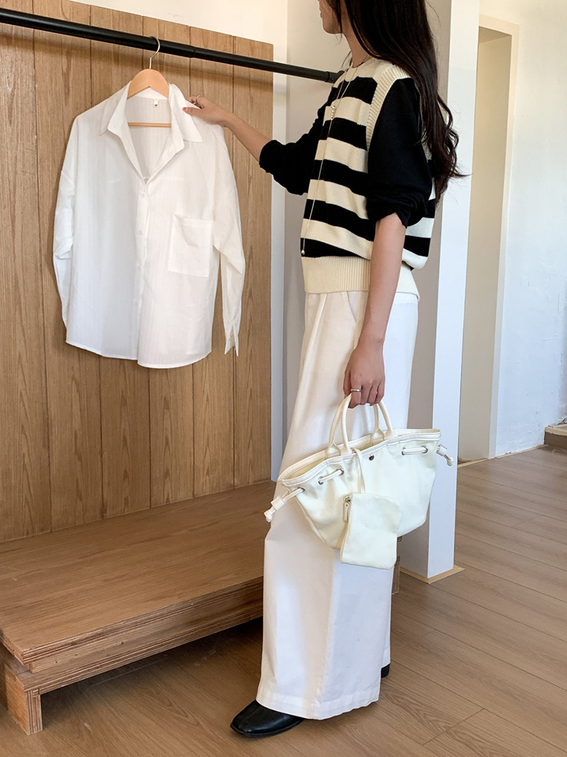 Canvas bag pouch set
