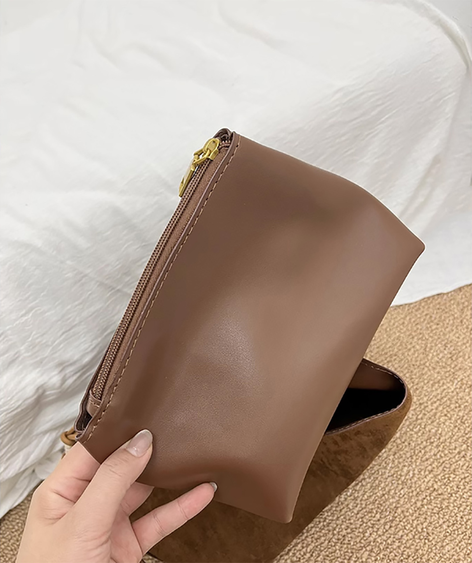 Suede Buckle Big Tote Bag/Shoulder Bag
