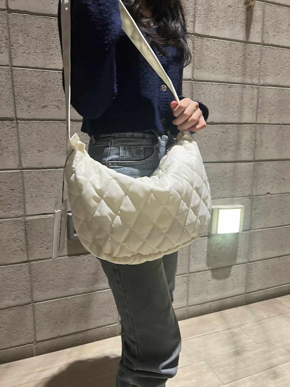 Quilted Down Shoulder Bag (4 colors)