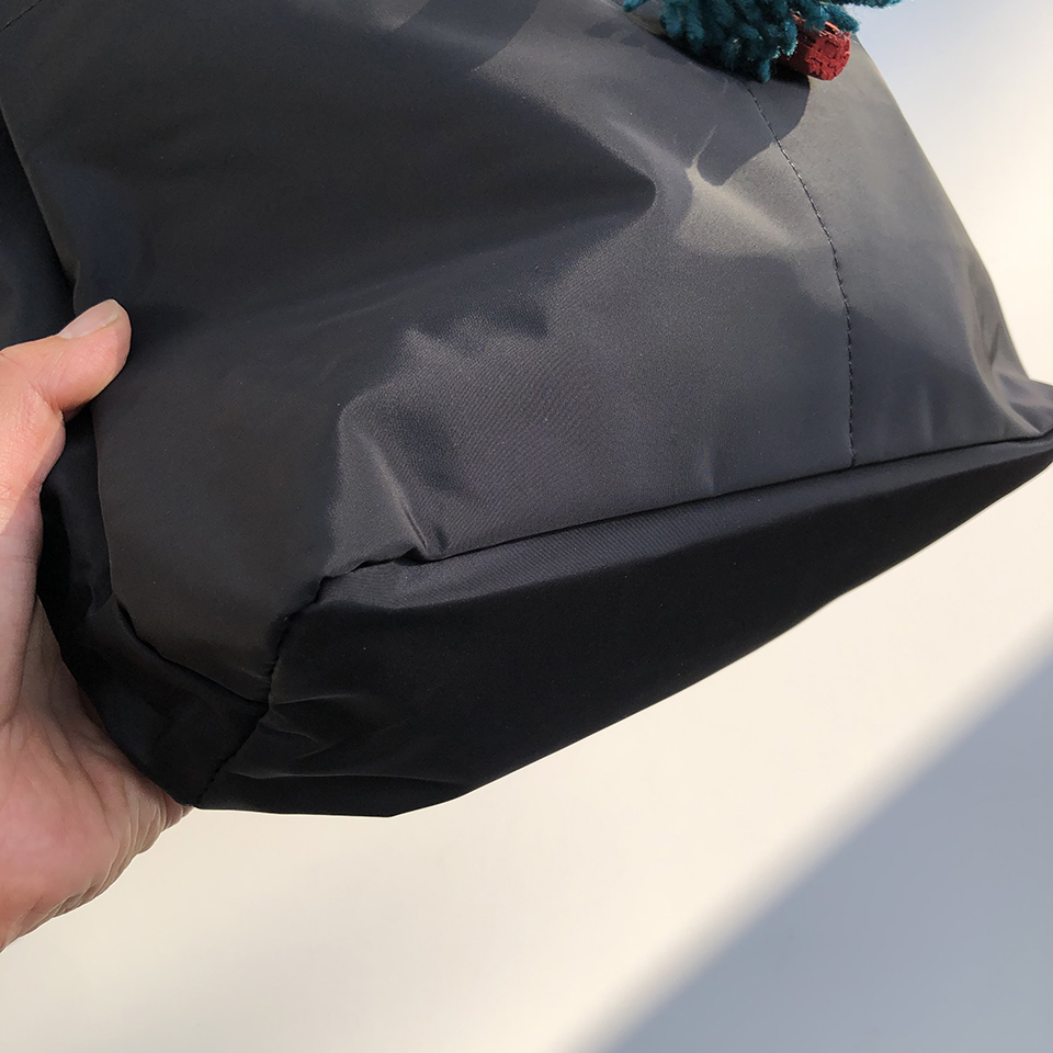 Button 2-pocket plain eco bag