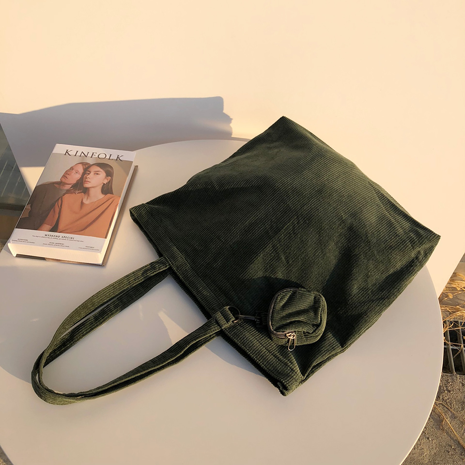 Corduroy eco bag