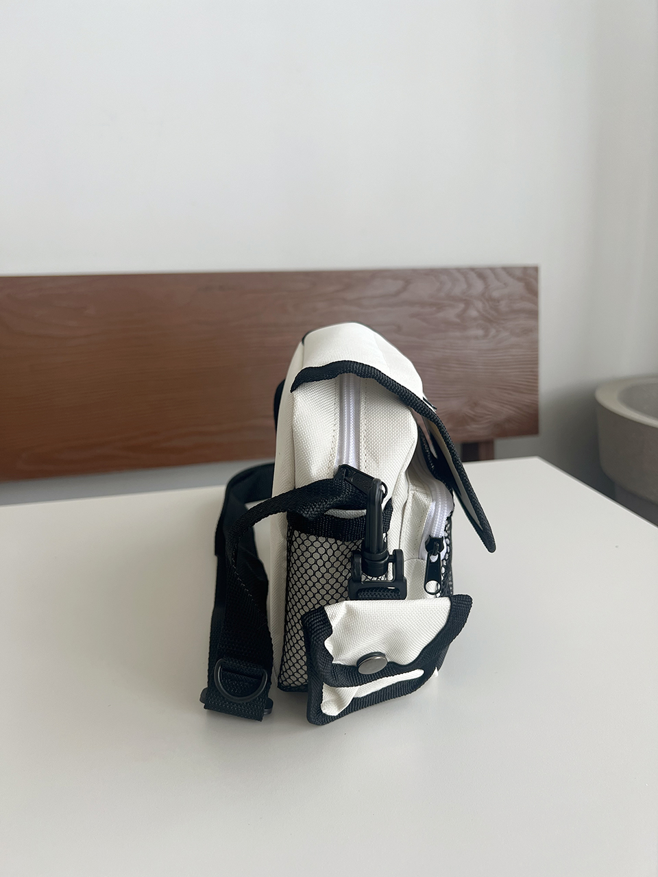 Canvas Zipper Mini Shoulder Bag