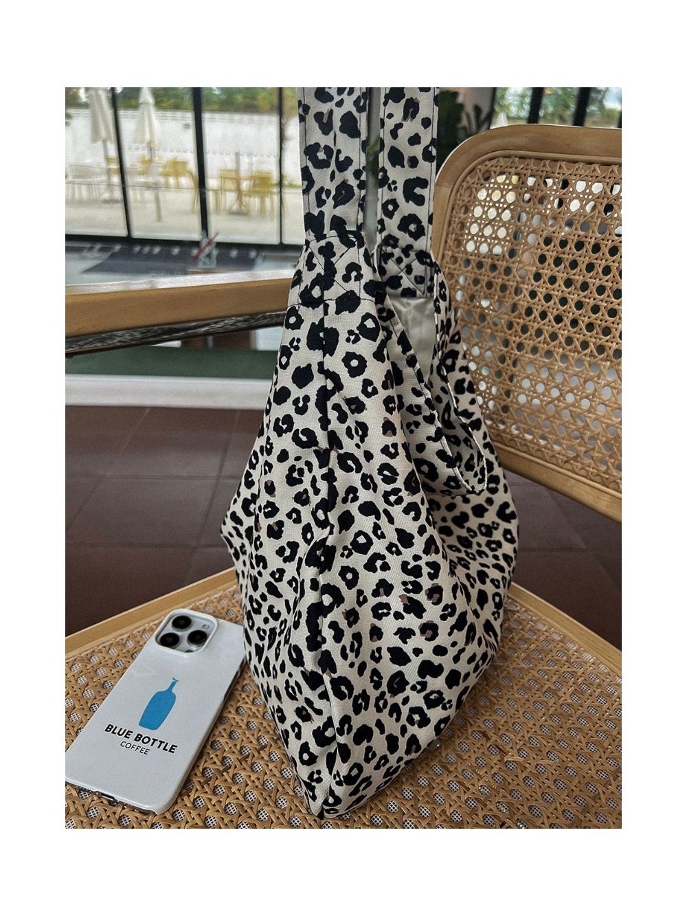 Leopard print eco bag
