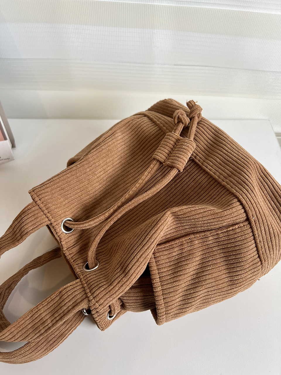 Corduroy Mini Bucket Bag, Bucket Cloth Eco Bag (6 colors)